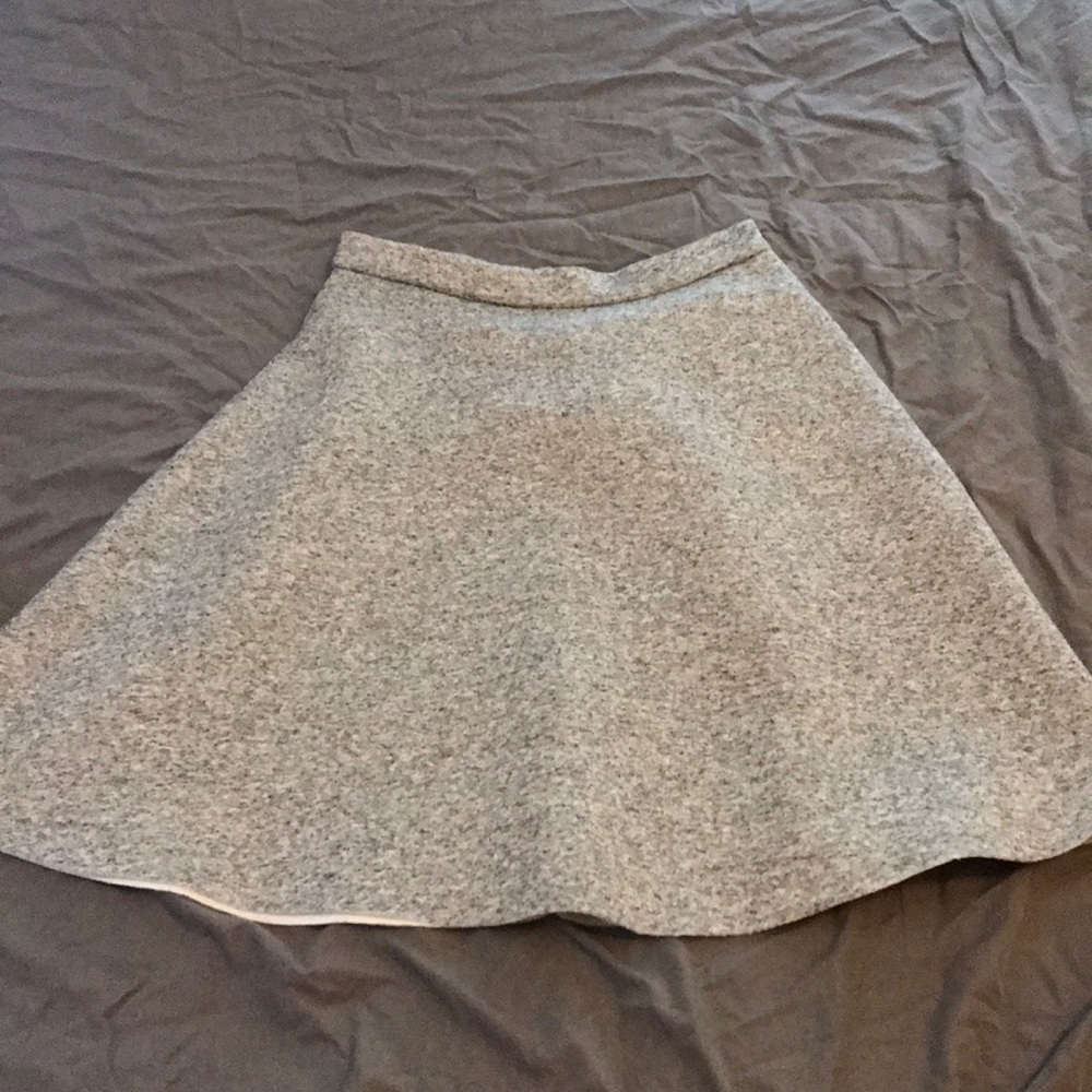 Grey skirt.